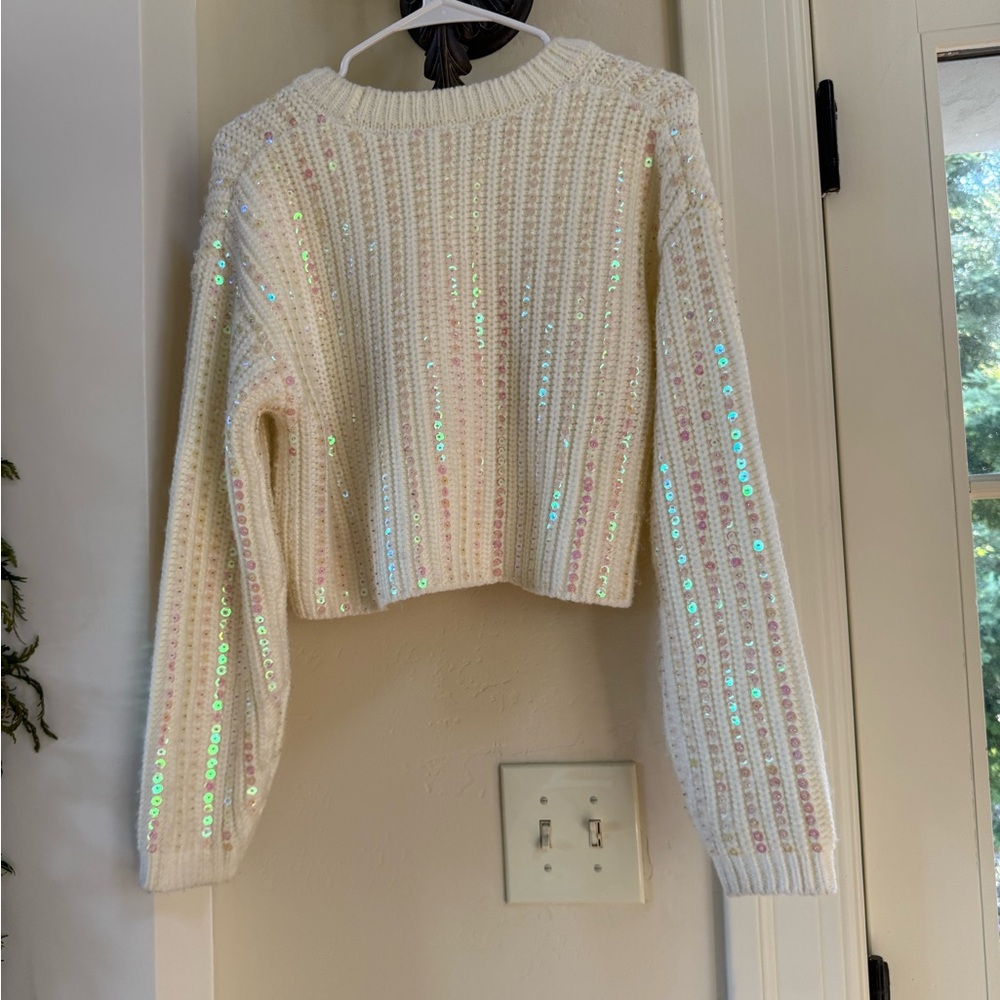 Cinq à Sept Phoebe Pullover In Ivory Size XS - Picture 8 of 9